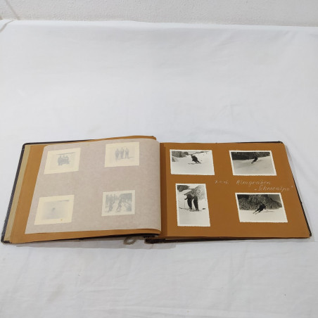 Alum fotografico montagna e sciatori austriaci anno 1946