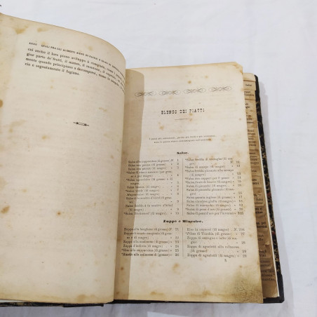 Libro LA CUCINA PER STOMACI DEBOLI 1862 - buono