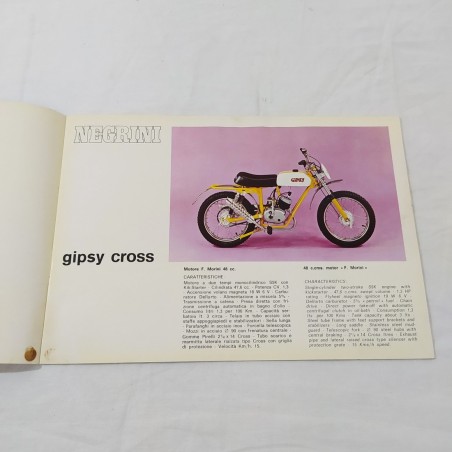 Motoclicli NEGRINI Libretto brochure gamma prodotti - Italiano e Inglese