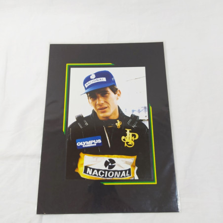 Fotografia originale AYRTON SENNA Test Imola 1986 15x22 cm