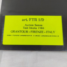 Fotografia originale AYRTON SENNA Test Imola 1986 15x22 cm 2