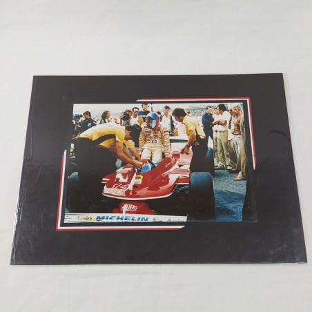 Fotografia originale GILLES VILLENEUVE Gp imola 1982 22X15 cm