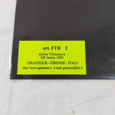 Fotografia originale GILLES VILLENEUVE Gp imola 1982 22X15 cm 2