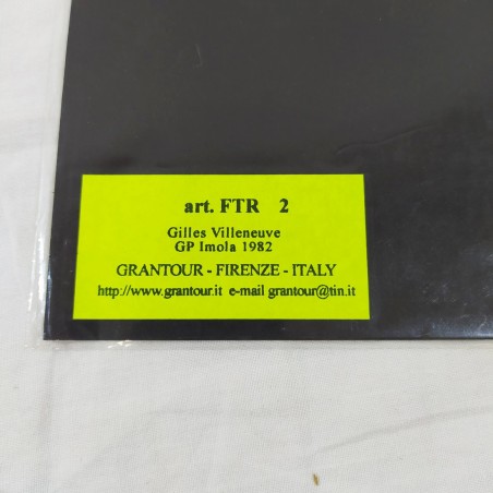 Fotografia originale GILLES VILLENEUVE Gp imola 1982 22X15 cm