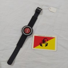 Orologio polso uomo ABARTH 40 mm Swiss made rosso con datario nuovo