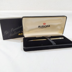 Penna a sfera AURORA A40 Magellano fusto in argento 925 millerighe pari nuovo