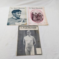 Lotto di 3 numeri LO SPORT ILLUSTRATO 1914-1920 e 1923