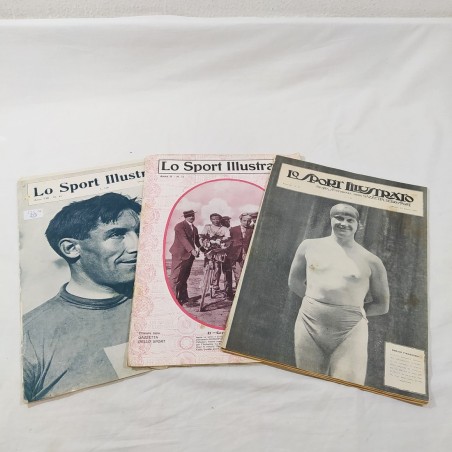 Lotto di 3 numeri LO SPORT ILLUSTRATO 1914-1920 e 1923