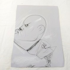 Due caricature originali di BENITO MUSSOLINI 2