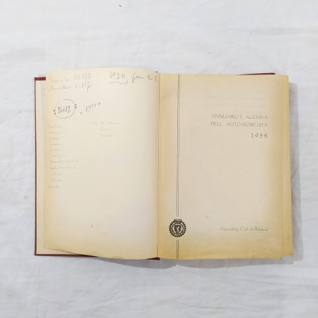 Annuario e agenda dell'automobilista 1958 - ACI BOLOGNA