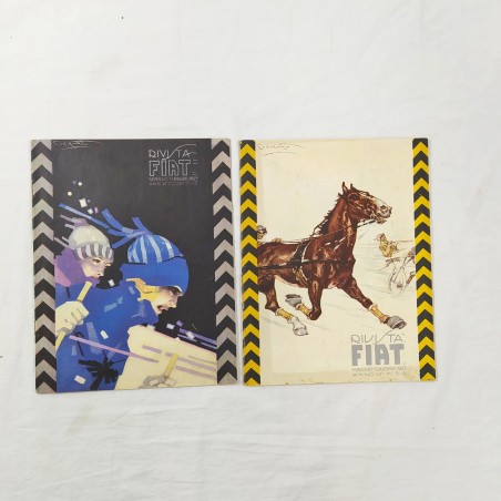 Lotto di due numeri RIVISTA FIAT illustratore CODOGNATO anno 1925