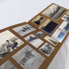 Vecchio album fotografie primi del 900 paesaggi montani Alpi piemontesi 2