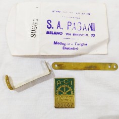 Fascetta per posteggio auto ACI 1947 nuova con bustina carta