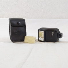 CONTAX Fash fotografico vintage modello TLA20 con custodia Inusato