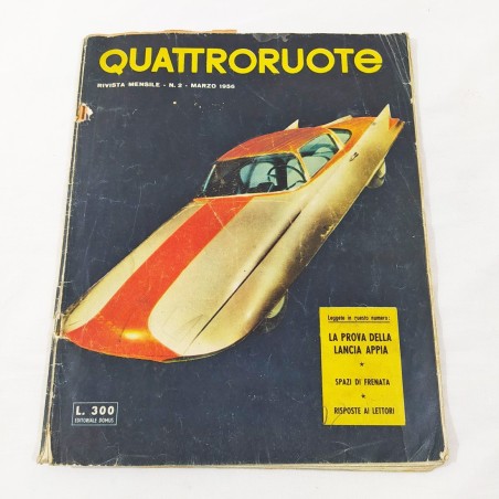 QUATTRORUOTE n° 2 Marzo 1956 Rivista mensile Ed. Domus