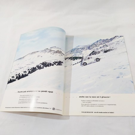 Volkswagen maggiolino brochure depliant prospekt 12 pagine 1963