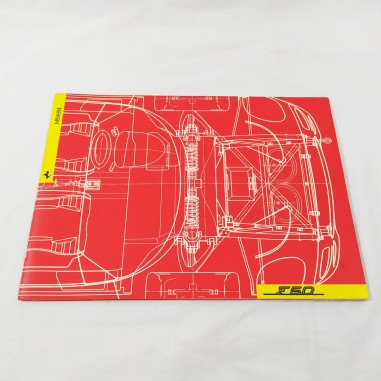 FERRARI F50 brochure presentazione con 32 pagine + 7 diapositive