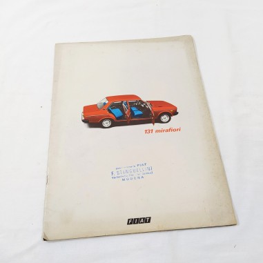 FIAT 131 mirafiori, brochure 12 pagine motore 1600. Stampato 4381