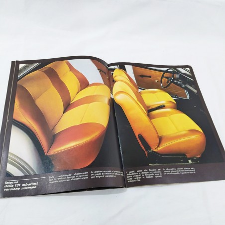 FIAT 131 mirafiori, brochure 12 pagine motore 1600. Stampato 4381