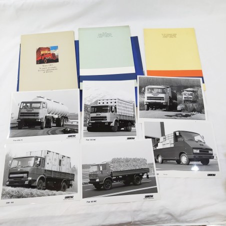 Fiat Veicoli industriali cartella Salone Ginevra 1974 + Foto e pressentazioni