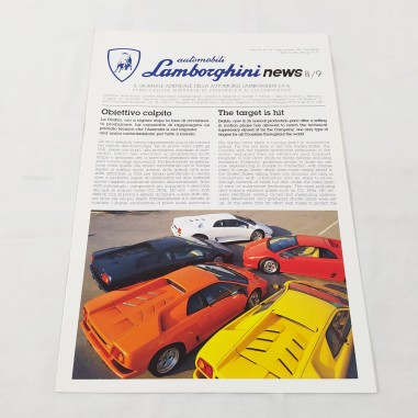 Giornale aziendale LAMBORGHINI NEWS 8/9 Anno III n° 3/4 - Luglio/Ottobre 1991