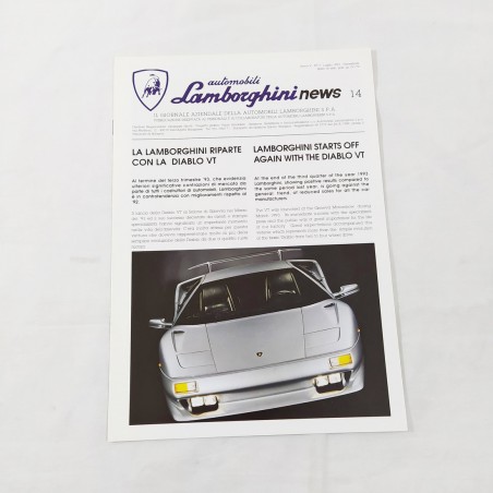 Giornale aziendale LAMBORGHINI NEWS 14 Anno V n° 3 - Luglio 1993