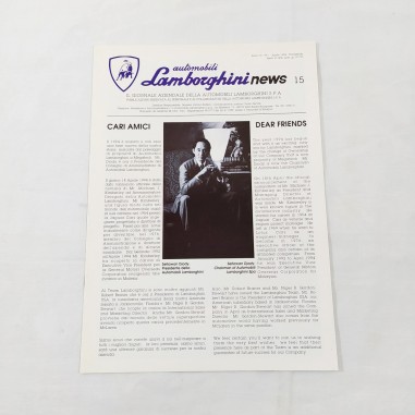 Giornale aziendale LAMBORGHINI NEWS 15 Anno V n° 1 - Aprile 1994
