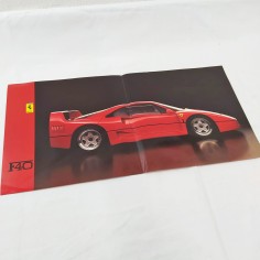 FERRARI poster 4 pagine F40 parzialmente incollato per umidità 2
