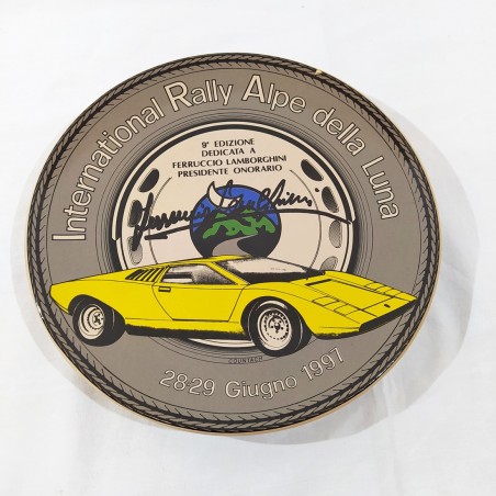 LAMBORGHINI COUNTACH Piatto Rally Alpe della Luna 9° ed. Giugno 1997 difetti