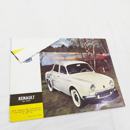 RENAULT Dauphine 1959 brochure 6 pagine in francese