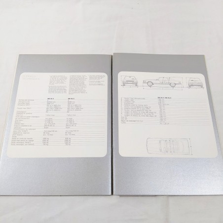 MERCEDES-BENZ brochure modelli 350 SLC e 450 SLC FRANCESE