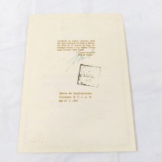 INNOCENTI Certificato d'origine LAMBRETTA 125 LC 15/12/1951 2