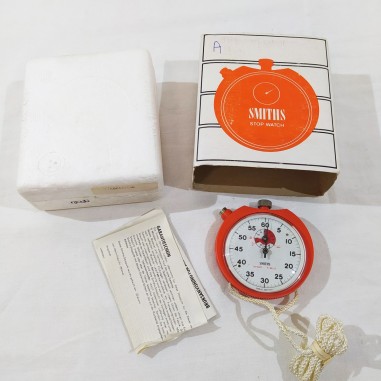 Smiths Stop Watch cronometro professionale sportivo in plastica arancio nuovo