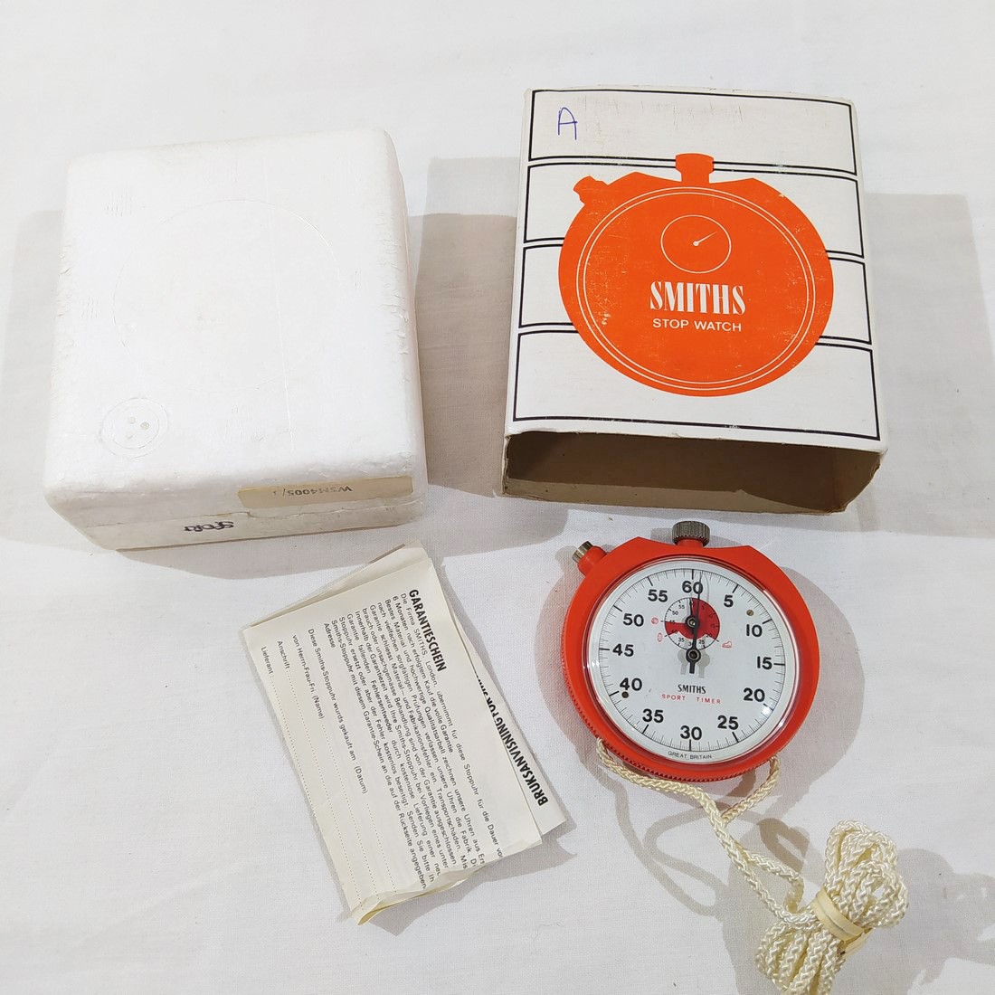 Smiths Stop Watch cronometro professionale sportivo in plastica arancio  nuovo