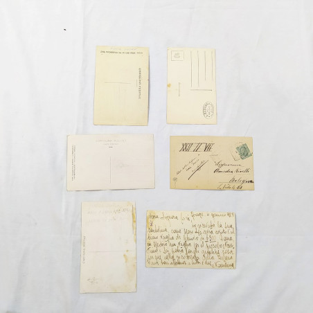 Lotto di 6 fotografie / cartoline con autogarfo originale di artisti anni 30/50