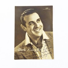 ALBERTO RABAGLIATI fotografia con autografo e dedica origianli
