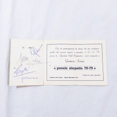 GAETANO SCIREA Autografo + foto + tessera Juventus club e varie firme 2