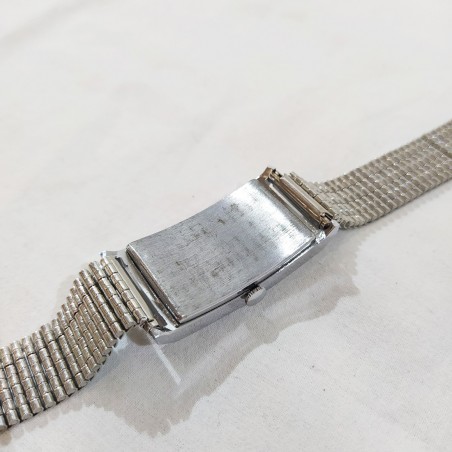 ROVISTON orologio rettangolare acciaio anni 80/90 inusato