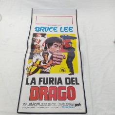 Bruce Lee LA FURIA DEL DRAGO locandina cinema originale 1975