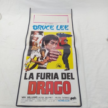 Bruce Lee LA FURIA DEL DRAGO locandina cinema originale 1975