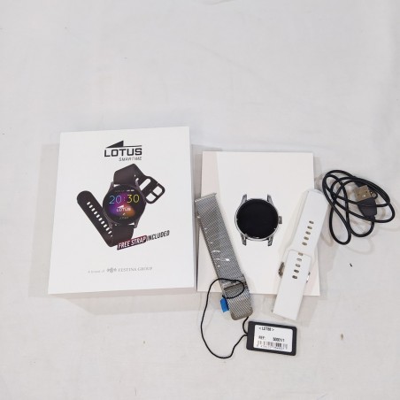 Lotus Smartime orologio 50001/ iOS Android acciaio grigio ex vetrina