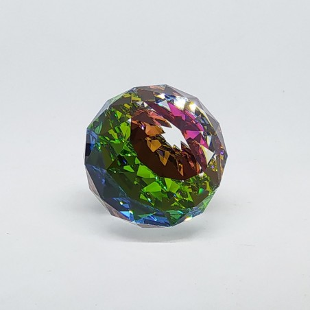 Cristallo Swarovski fermacarte paperweight Vitrail Medium 60 mm policromo