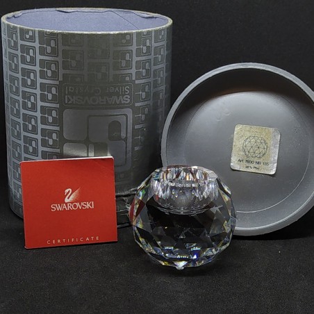 Cristallo Swarovski porta candela candle holder Art. 7600 NR 135