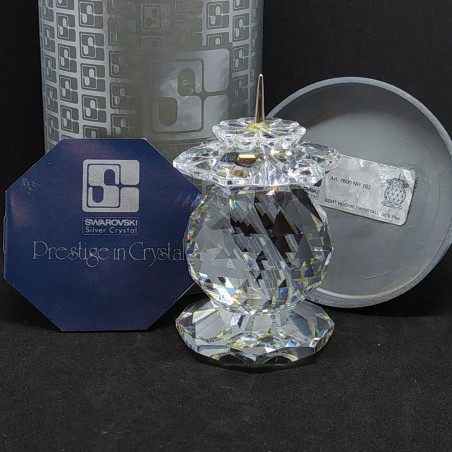 Cristallo Swarovski candeliere candle holder Art. 7600 NR 103 integro