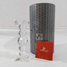 Cristallo Swarovski candeliere candle holder 7600 111 000 scatola e certificato 2