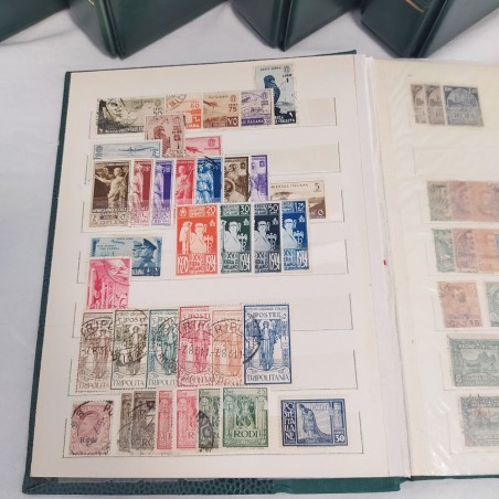 Colonie 4 album francobolli cpl Marini + classificatore inizio collezione
