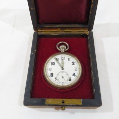 Orologio da tasca CORTEBERT EXTRA militare quadrante bianco cassa 52 mm 2