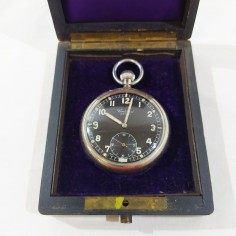 Orologio da tasca CORTEBERT EXTRA militare quadrante nero cassa 52 mm 2