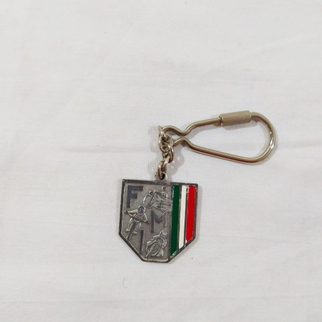 Lotto di 2 portachiavi e 3 medaglie tema motociclismo anni 70/80
