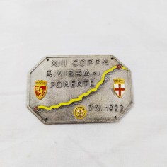 Placca XIII Coppa Riviera di Ponente 7/XI/1953